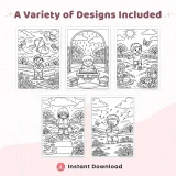 55+ Spring Weather Coloring Pages for Kids, Seasonal Weather Learning Activity Sheets