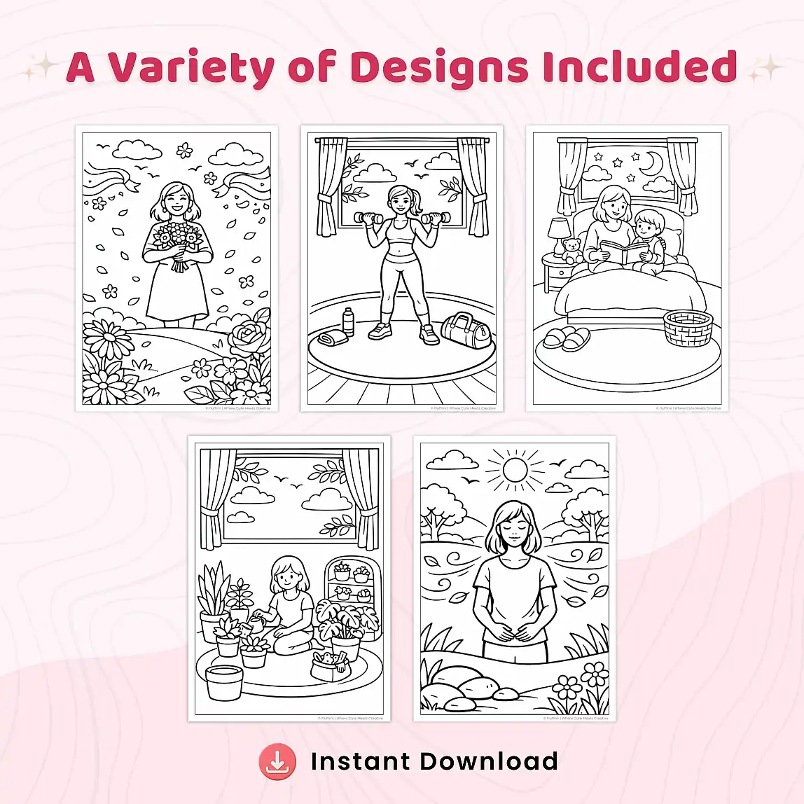 30+ Women’s Day Coloring Pages, Inspirational Women Sheets, Girl Power & Empowering Female Designs