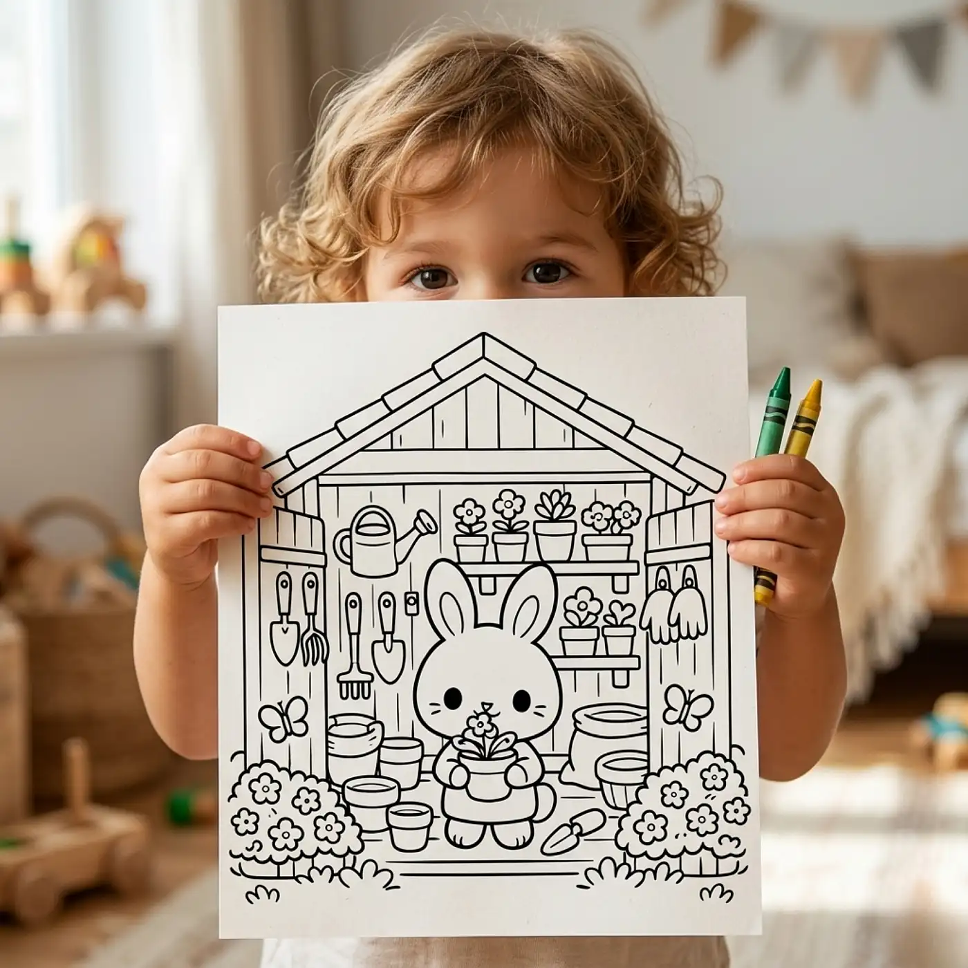 45+ Cozy Garden Life Coloring Pages, Spring Cottage Animal Garden Scenes, Printable Garden Coloring Book PDF