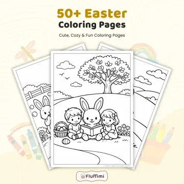 50+ Easter Coloring Pages for Kids – Bunny, Easter Egg & Spring Holiday Activity Sheets