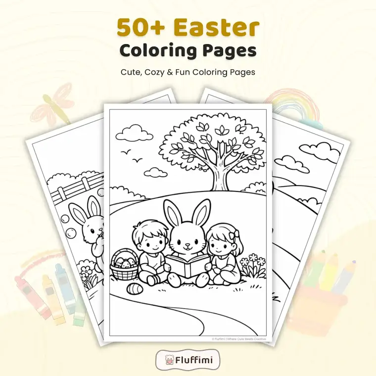 50+ Easter Coloring Pages for Kids – Bunny, Easter Egg & Spring Holiday Activity Sheets