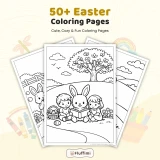 50+ Easter Coloring Pages for Kids – Bunny, Easter Egg & Spring Holiday Activity Sheets