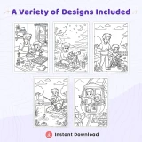 Free Father's Day Coloring Pages for Kids | Dad & Child Fun Activity Sheets