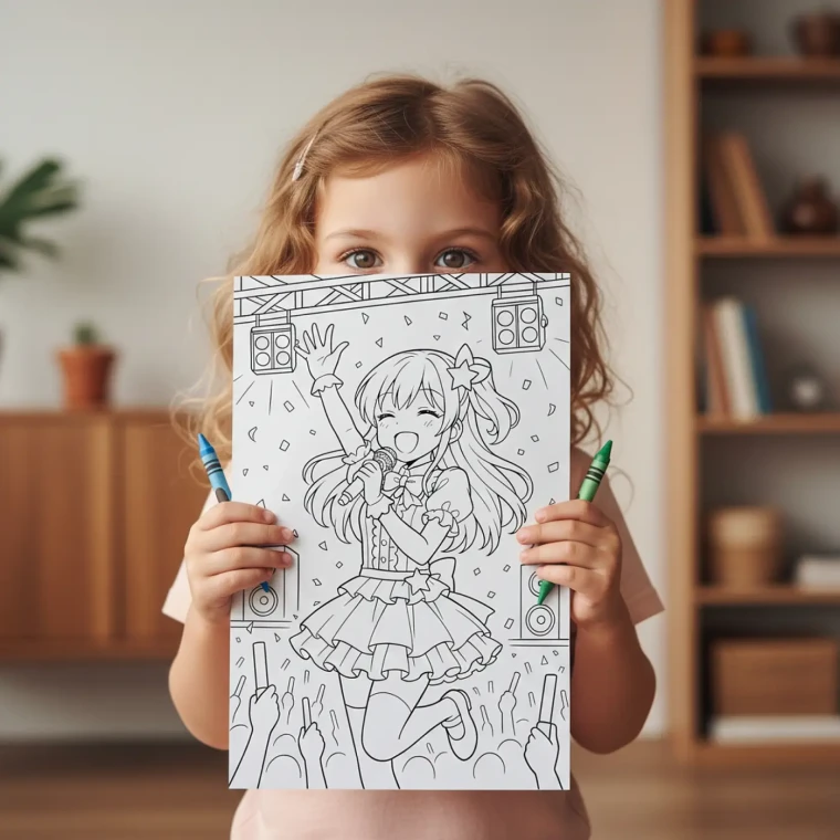45+ Manga & Anime Fantasy Coloring Pages Bundle – Cute Girls and Fairy Designs