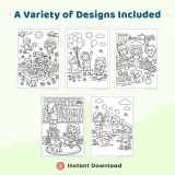 50+ Friends Coloring Pages for Kids – Friendship Coloring Book Printable PDF