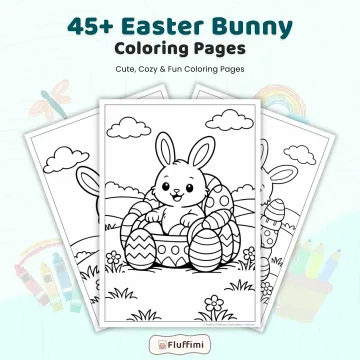 45+ Easter Bunny Coloring Pages for Kids – Cute Baby Bunny, Easter Egg & Spring Activity Sheets