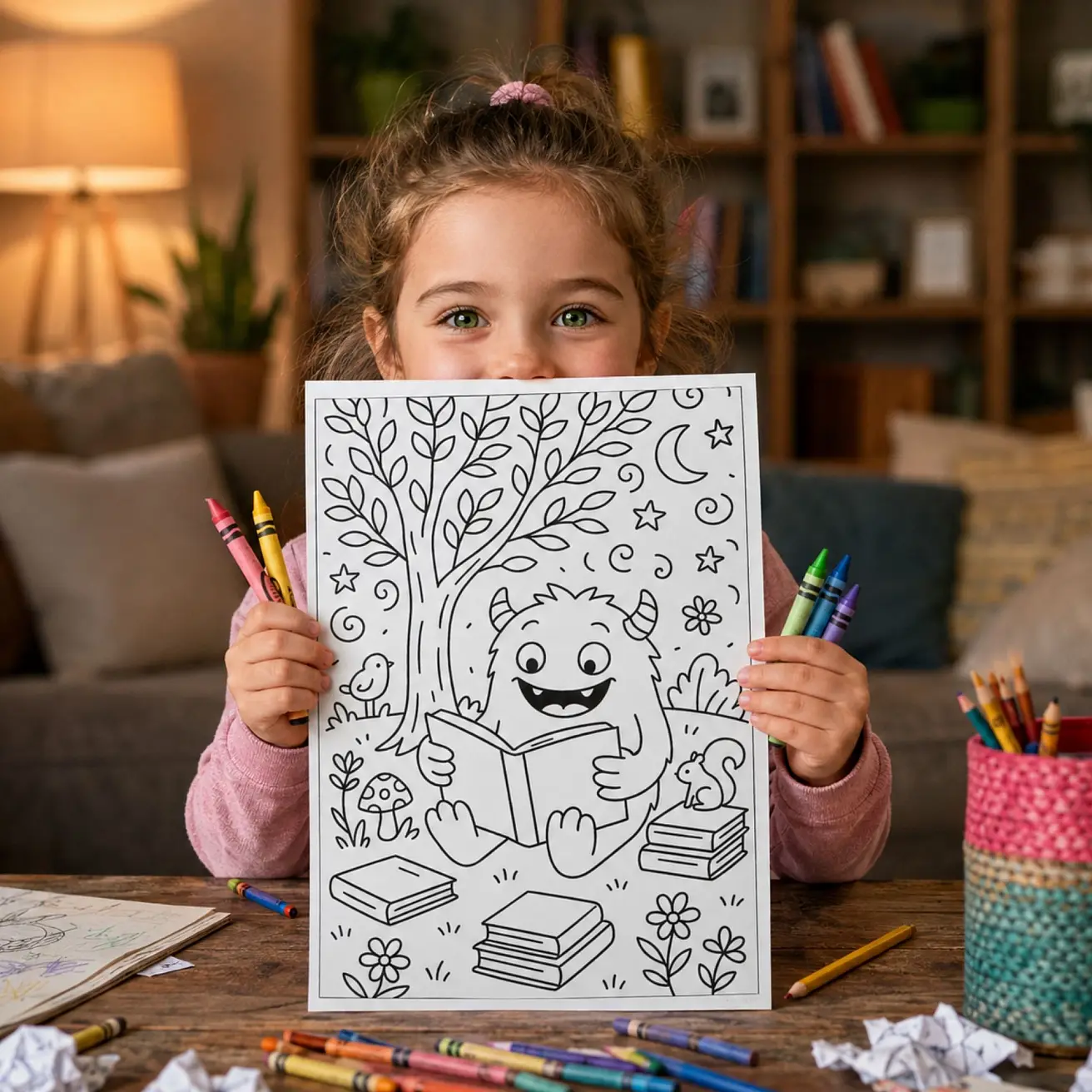 25+ Cute and Creepy Monster Coloring Pages for Kids and Adults