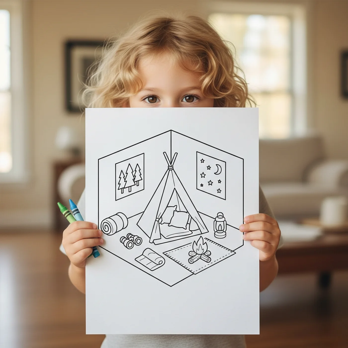 45+ Cozy Corner Coloring Pages for Adults & Teens | Relaxing Home and Comfy Room Coloring Book