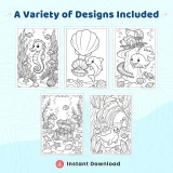 Freebie Ocean Life Coloring Pages for Adults