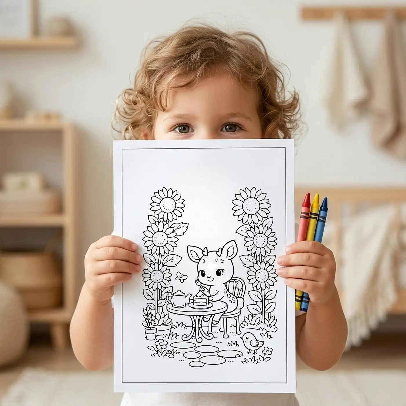 30+ Garden Cafe Animals Coloring Pages – Cozy Tea Party & Bakery Animal Scenes