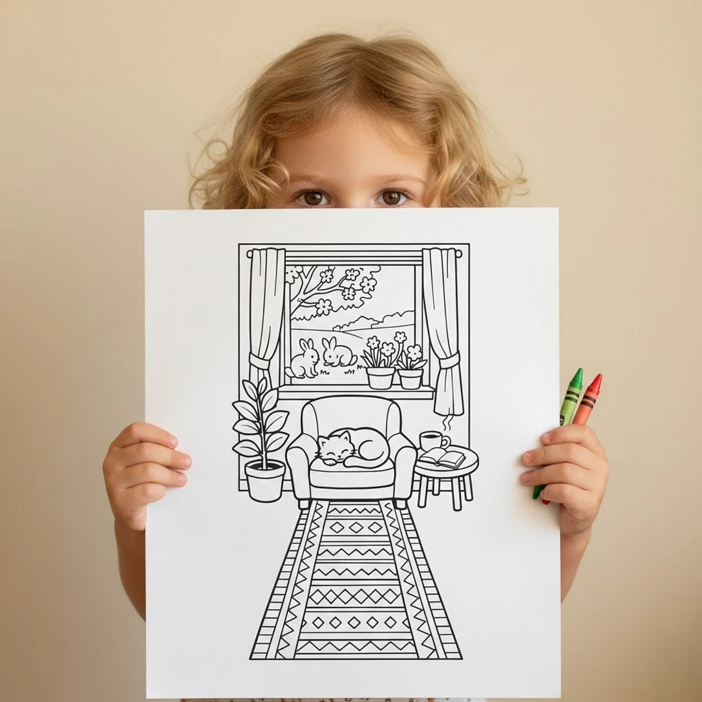 45+ Cozy Spring Coloring Pages, Charming Cottages & Blooming Garden Scenes Printable Coloring Book