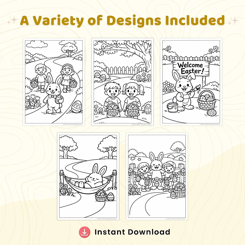 50+ Easter Coloring Pages for Kids – Bunny, Easter Egg & Spring Holiday Activity Sheets