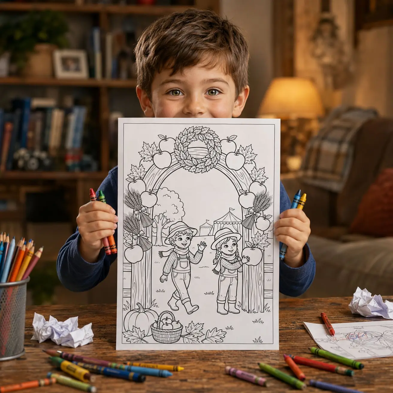 Free Harvest Festival Coloring Pages for Kids - Fall Farm & Autumn Printables