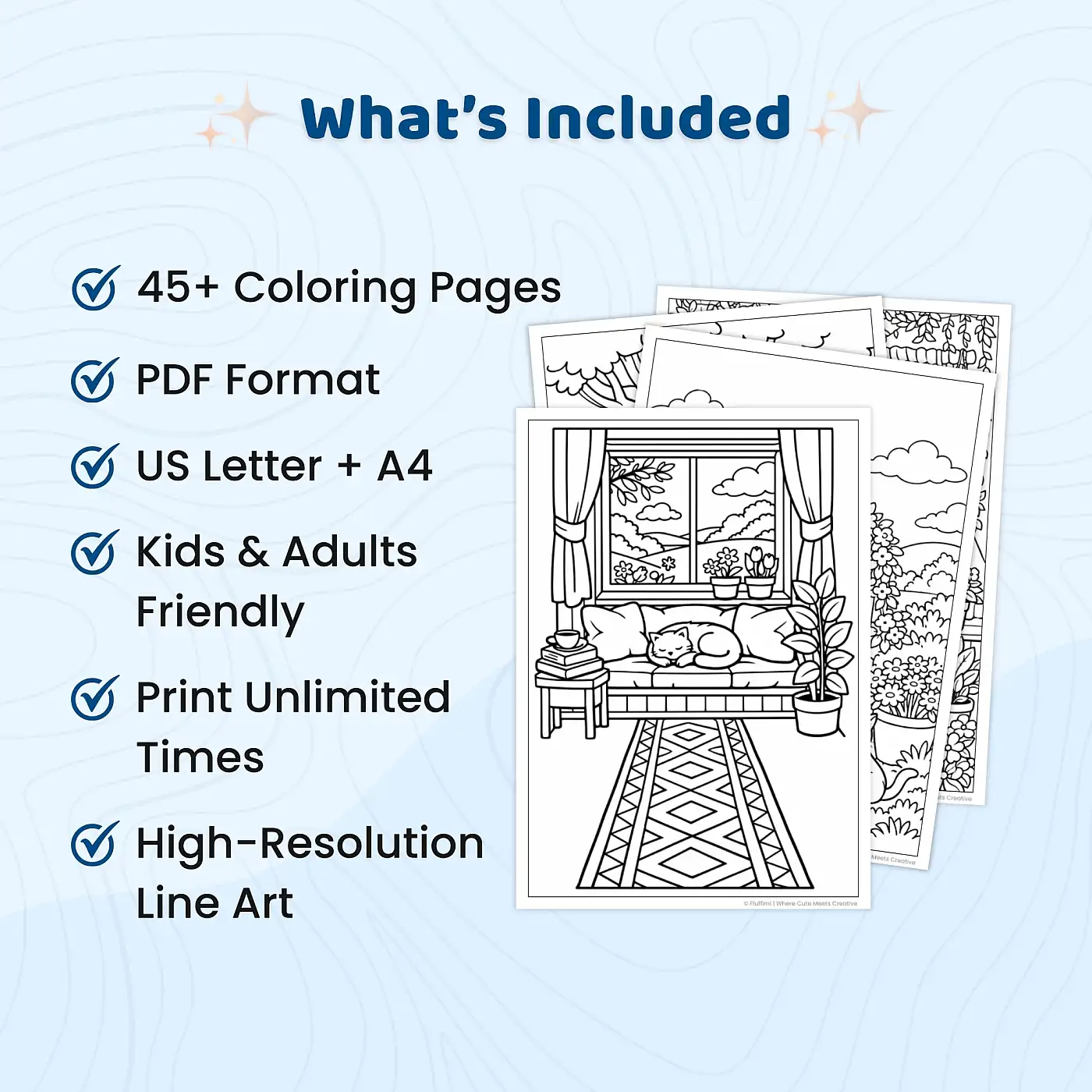 45+ Cozy Spring Coloring Pages, Charming Cottages & Blooming Garden Scenes Printable Coloring Book