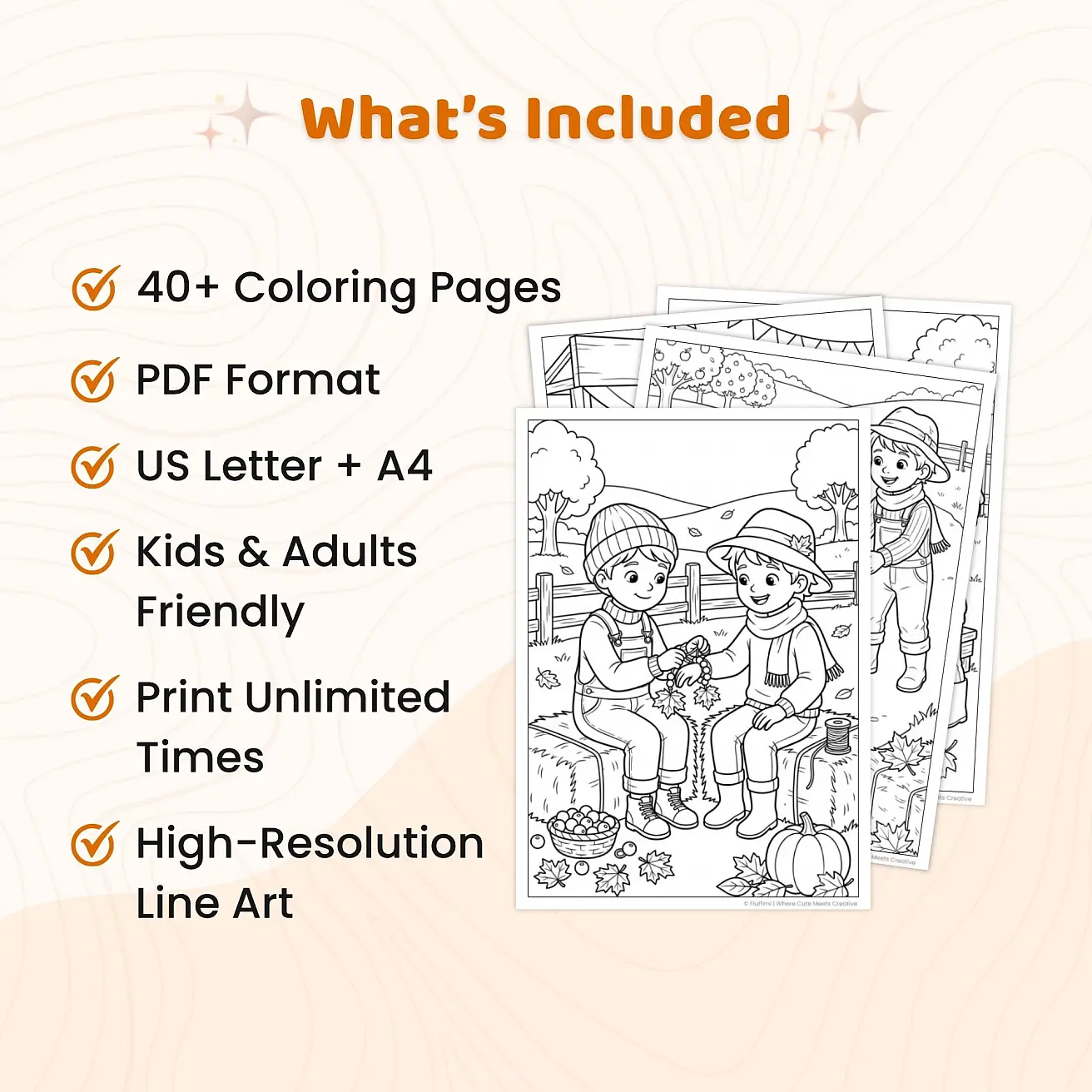 Free Harvest Festival Coloring Pages for Kids - Fall Farm & Autumn Printables