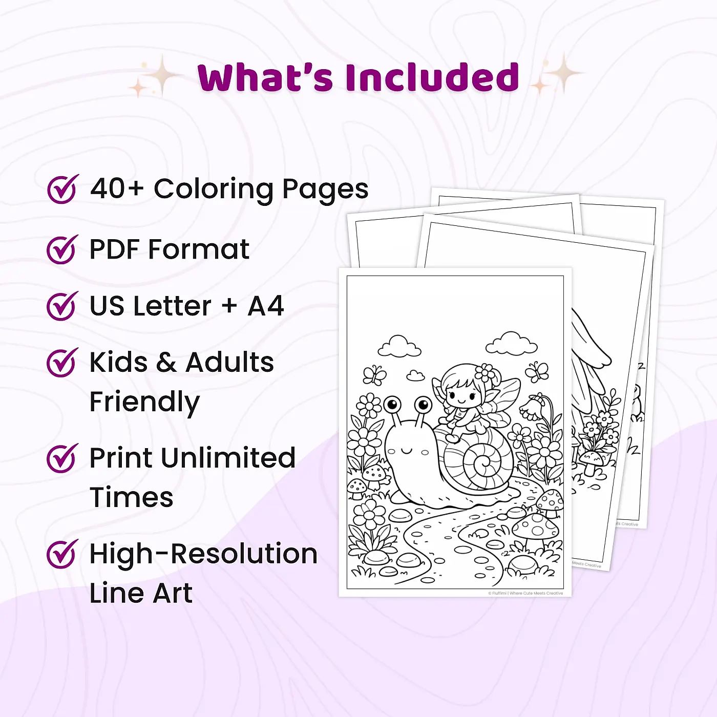 40+ Fairy Garden Village Coloring Pages – Magical Fairy Houses, Cottages & Fantasy Garden Scenes