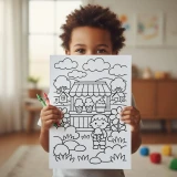 45+ Spring Village Coloring Pages, Cozy Countryside Town Scenes and Scenic Landscape Designs