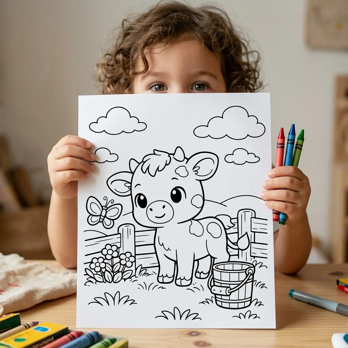 35+ Baby Farm Animal Adventures Coloring Pages for Kids, Cute Barnyard Animals Coloring Book PDF