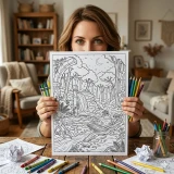 Freebie Magical Enchanted Forest Coloring Pages