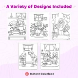 40+ Mother's Day Special Moments Coloring Pages – Mom and Kids Family Activity Coloring Book