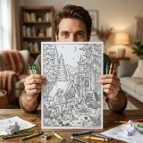 Freebie Camping & Outdoor Adventures Coloring Pages