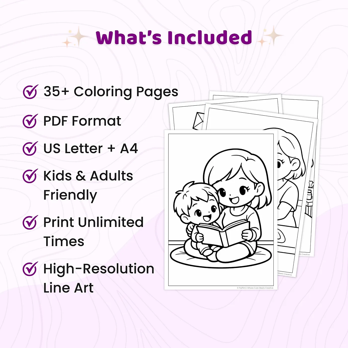 35+ Love You Mom Moments Coloring Pages – Heartwarming Mother Child & Family Appreciation Scenes