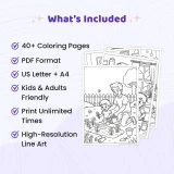 Free Father's Day Coloring Pages for Kids | Dad & Child Fun Activity Sheets