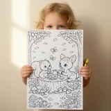 50+ Spring Animals Coloring Pages for Kids – Cute Baby Animals, Farm & Woodland Nature Scenes