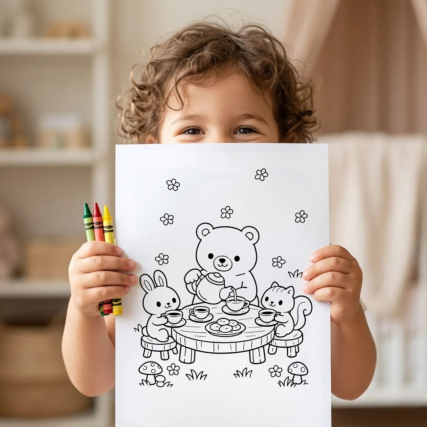 30+ Forest Tea Party Coloring Pages – Woodland Animal Tea Time & Kawaii Garden Party Scenes