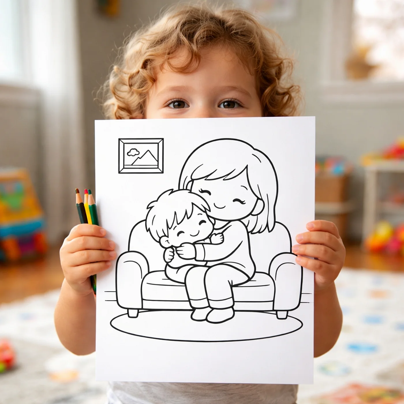 35+ Love You Mom Moments Coloring Pages – Heartwarming Mother Child & Family Appreciation Scenes