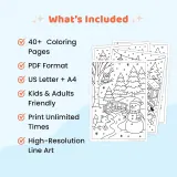 40+ Printable Winter Coloring Pages for Kids, Teens & Adults