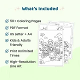 50+ Friends Coloring Pages for Kids – Friendship Coloring Book Printable PDF