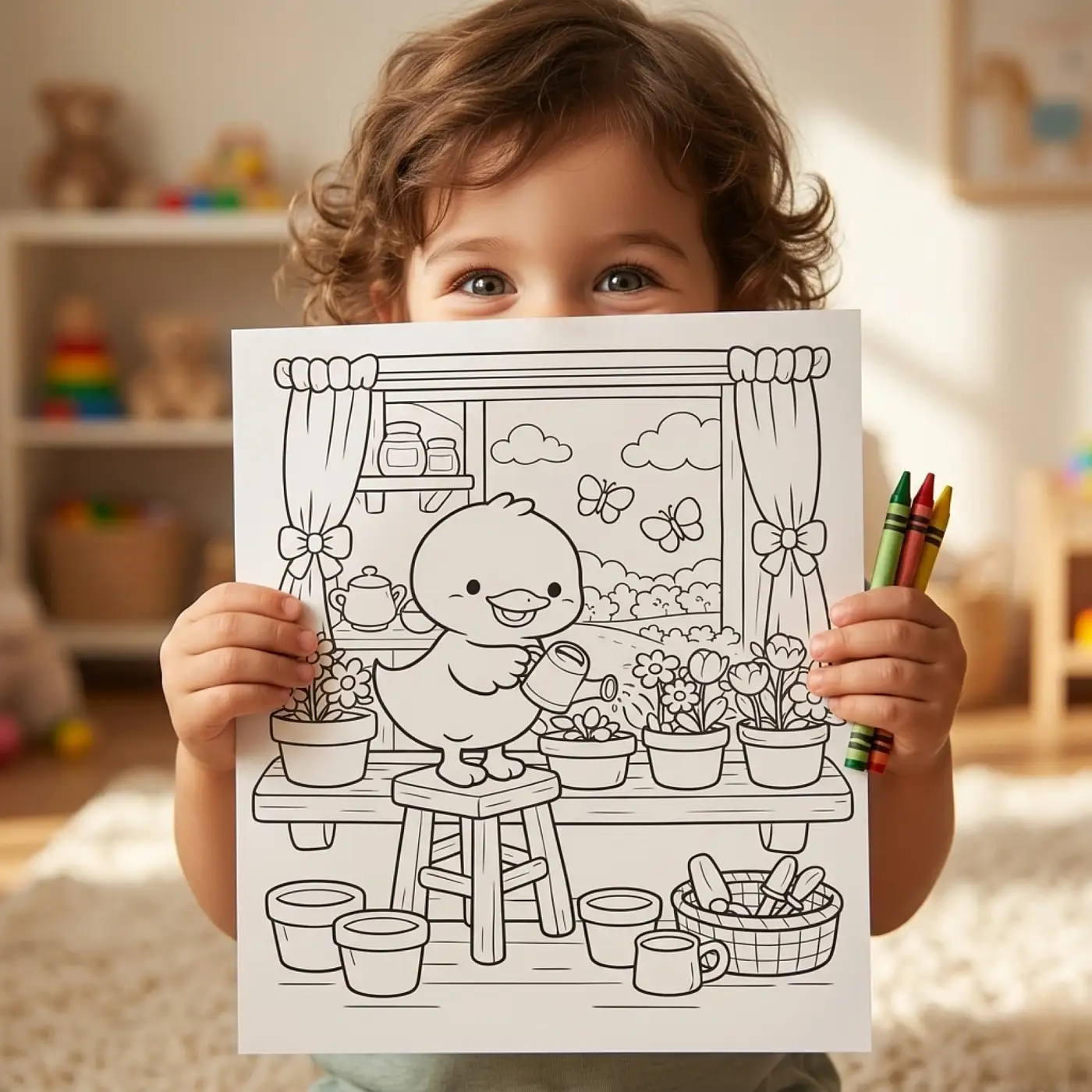 40+ Cozy Spring Homes Coloring Pages, Cottage & Garden Animal Village Scenes, Printable Spring Coloring Book PDF