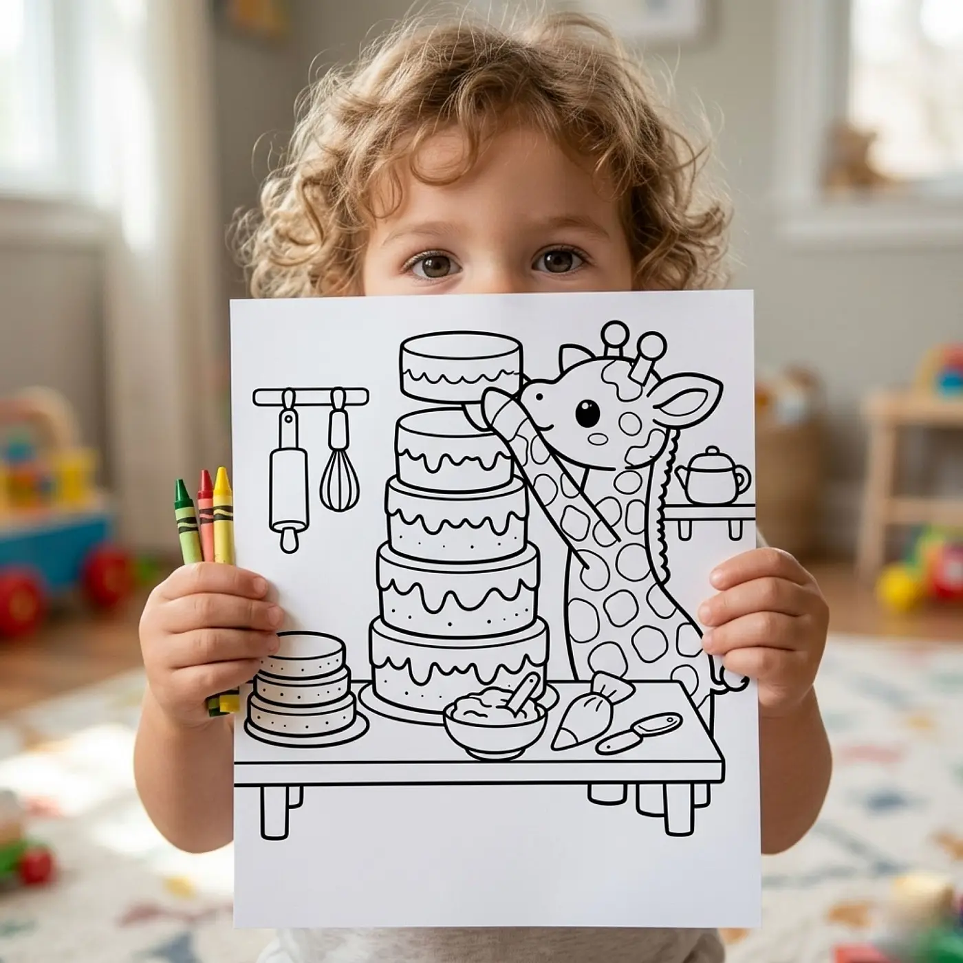 30+ Animal Bakery Coloring Pages – Cute Kawaii Baking, Pastry & Dessert Shop Scenes