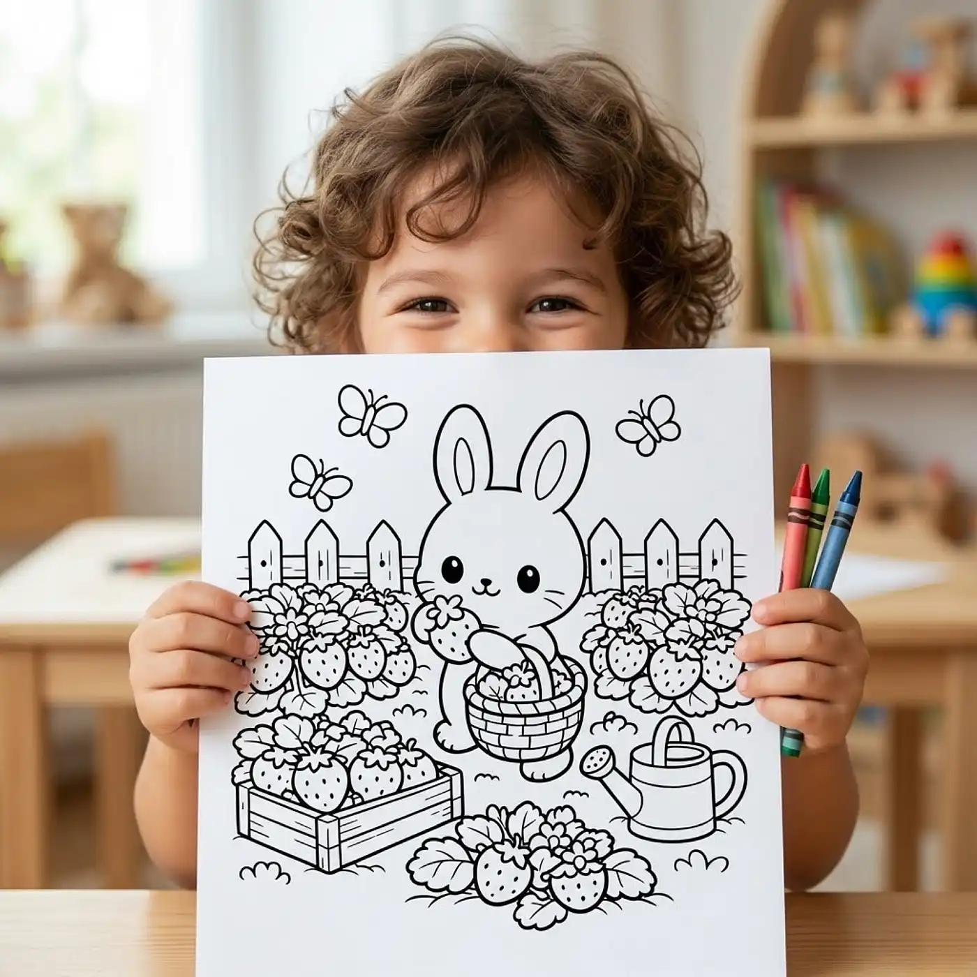 40+ Bunny Village Life Coloring Pages, Cozy Rabbit Cottage & Countryside Coloring Book PDF