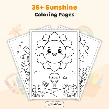 Free Sunshine Coloring Pages for Adults