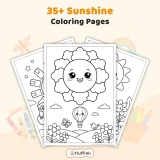 Free Sunshine Coloring Pages for Adults