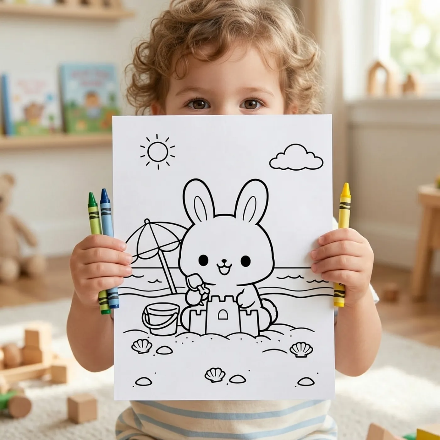 35+ Cute Animal Summer Life Coloring Pages, Kawaii Beach Animals and Summer Adventure Coloring Book PDF