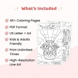 Freebie Vacation Coloring Pages – Printable Travel Adventure Coloring Sheets
