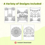 30+ Lucky Clover Coloring Pages Printable PDF Bundle