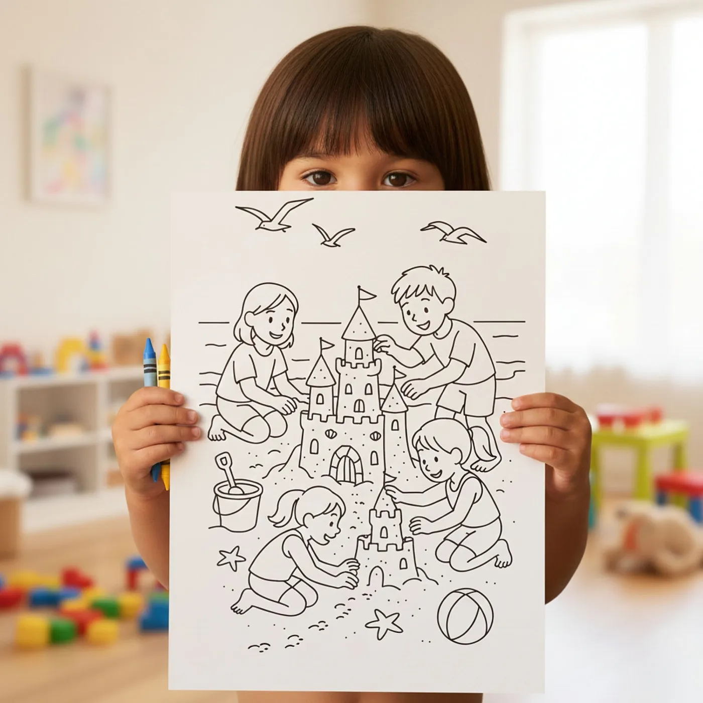 40+ Beach Summer Coloring Pages Printable PDF for Kids & Adults