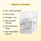 40+ Rainy Day Coloring Pages for Kids, Cozy Weather and Umbrella Coloring Sheets