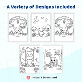 40+ Magical Spring Forest Coloring Pages – Woodland Animals & Enchanted Fantasy Nature Scenes