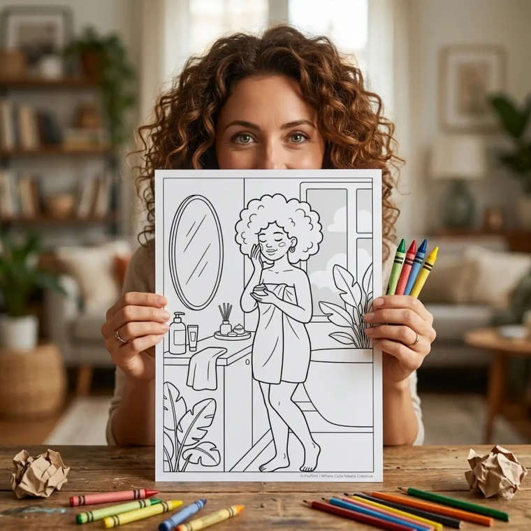 Freebie Cute Little Black Women Coloring Pages