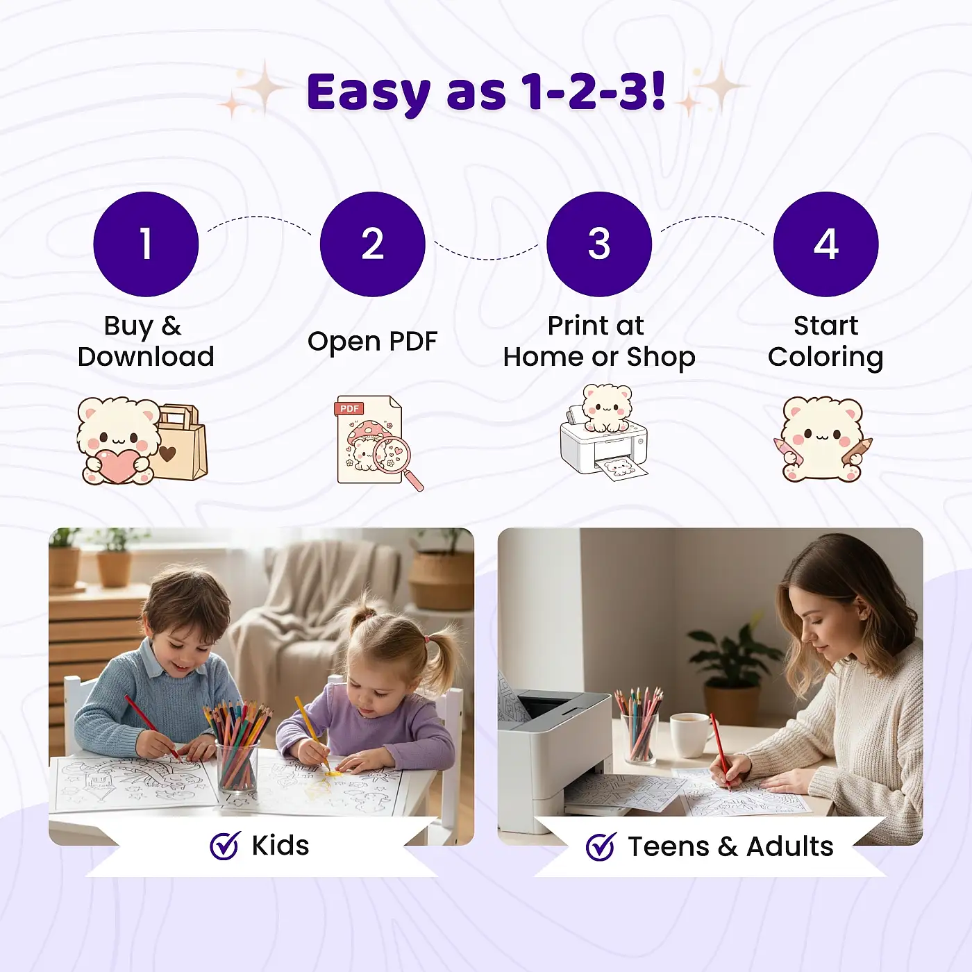 30+ Rainy Day Cozy Room Coloring Pages, Kawaii Animal Indoor Comfort Coloring Book PDF