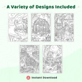 Freebie Enchanted Forest Adventures Coloring Pages