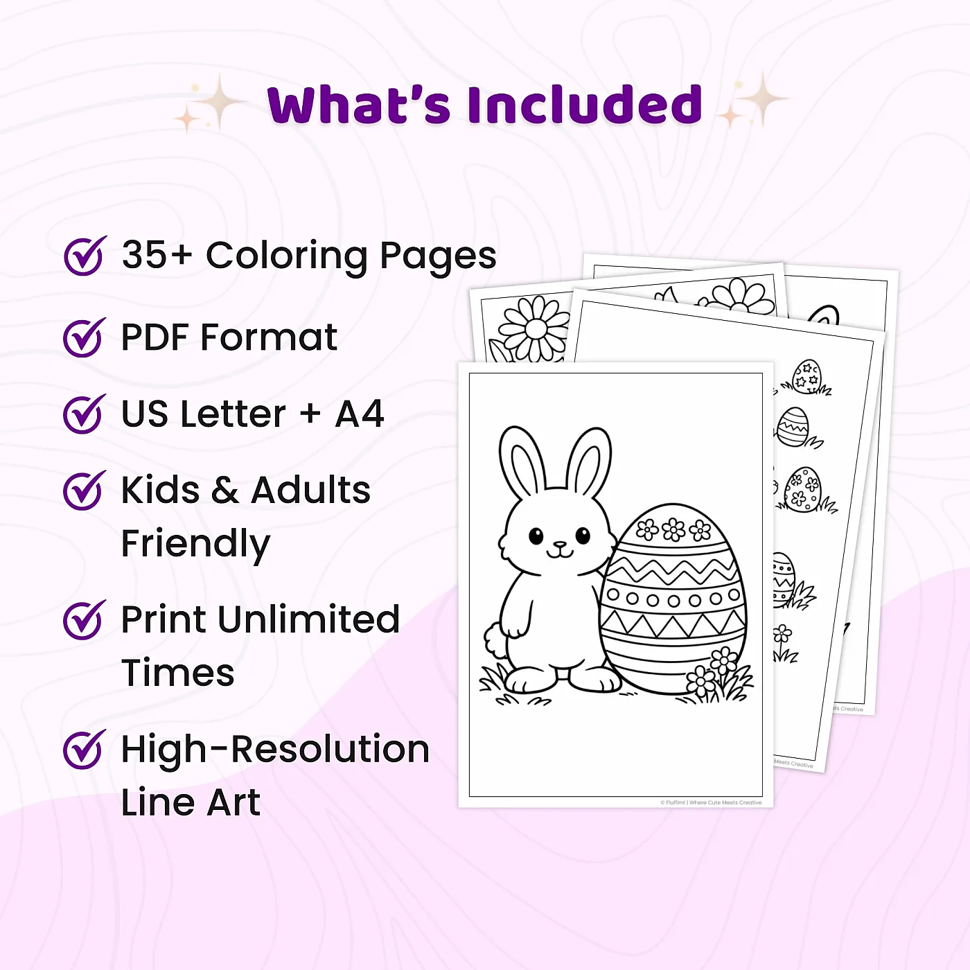 35+ Easter Egg Coloring Pages for Kids – Decorated Easter Eggs, Bunny & Spring Holiday Coloring Sheets