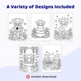 30+ Butterfly Garden Coloring Pages – Cute Kawaii Butterflies, Flower Meadows & Spring Nature Scenes