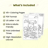 45+ Dragon Coloring Pages Printable PDF, Cute Baby Dragons & Fantasy Dragon Coloring Book for Kids and Adults
