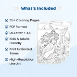 Freebie Whimsical Fantasy World Coloring Pages